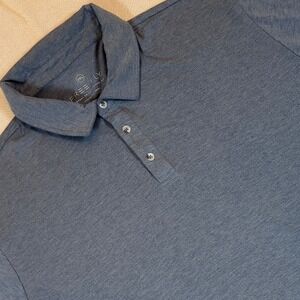 Free Fly‎ Mens Size 2XL Polo Shirt Comfort Performance Bamboo Blue